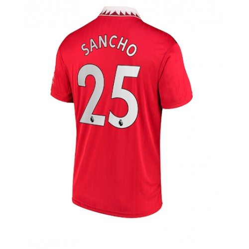 Dres Manchester United Jadon Sancho #25 Domaci 2022-23 Kratak Rukav